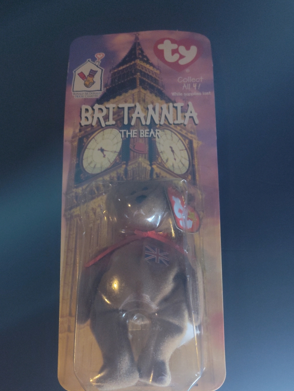 Ty Britannia Bear Plush - Rare Tag Errors